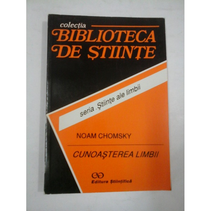 NOAM CHOMSKY - CUNOASTEREA LIMBII